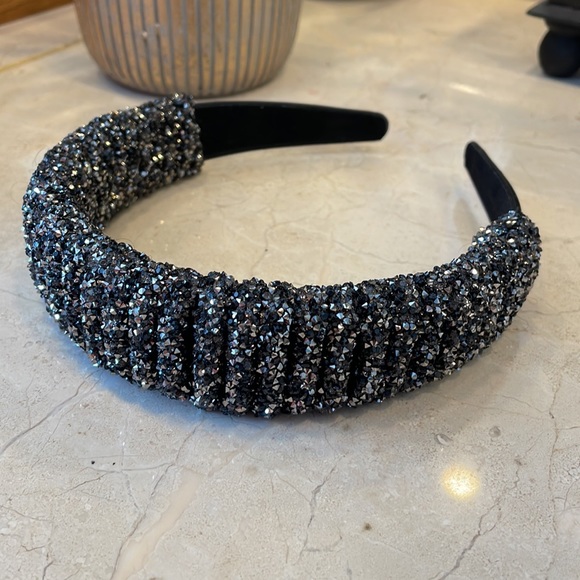 LANE BRYANT NWOT Embellished Statement Headband in Hematite Gray Black - Picture 12 of 12